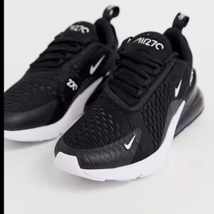 Men’s NIKE Air Max 270, size 12, black/white/anthracite colored, EUC